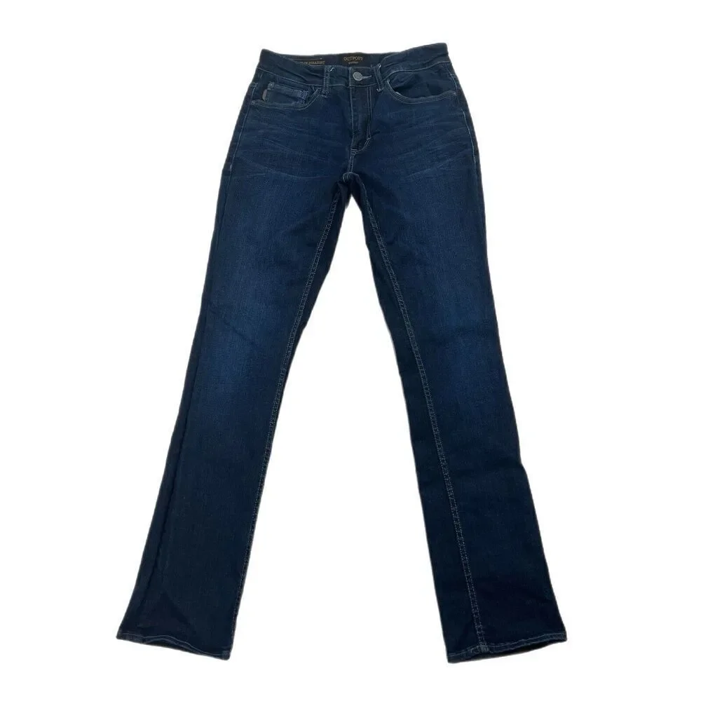 Outpost Makers Slim Straight Jeans Men's Size 29X32 Blue Superior Stretch